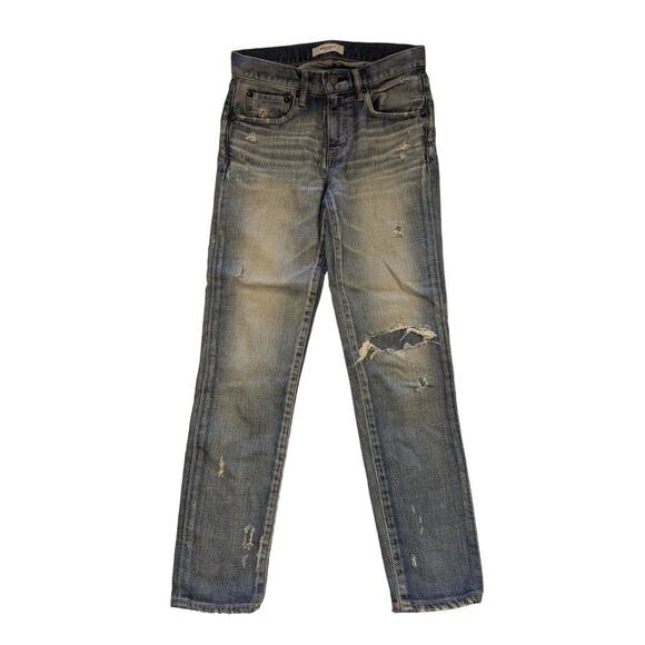MOUSSY VINTAGE Howa Slim Skinny Distress High Waist Light Wash Size‎ 25 Jeans - Picture 1 of 8
